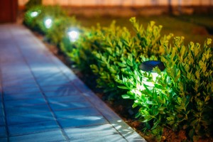 solar-powered, outdoor lighting