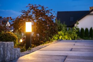 aqua-bright outdoor pathway lighting installation in chevy chase md